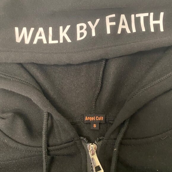 "Fear No Evil" Hoodie – Angel Cult | Walk By Faith | Size S - Picture 5 of 7